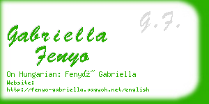 gabriella fenyo business card